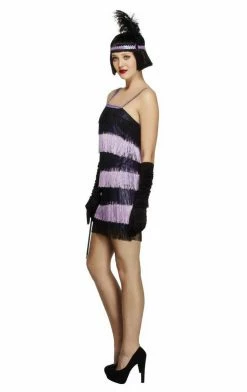 Smiffys Adult Purple Fever Flapper Costume All Themes