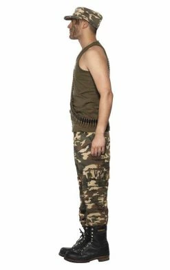 Smiffys All Themes Adult Khaki Camo Costume
