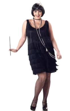 California Costumes All Themes 20s Fashion Flapper Costume (Plus Size)