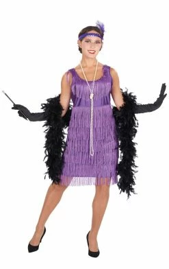 Orion Costumes 1920s Purple Flapper Costume Womens Costumes