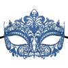 Generic Blue Glitter Masquerade Mask 1 Generic Blue Glitter Masquerade Mask