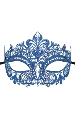 Generic Blue Glitter Masquerade Mask