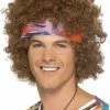 Smiffys 70s Afro Wig With Headscarf All Themes