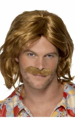 Smiffys 70s Super Trouper Wig And Moustache All Themes