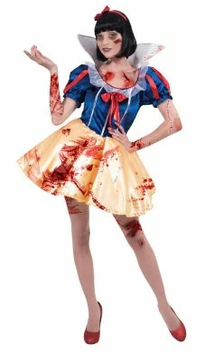 Generic Womens Dark Snow White Halloween Costume Fairytale