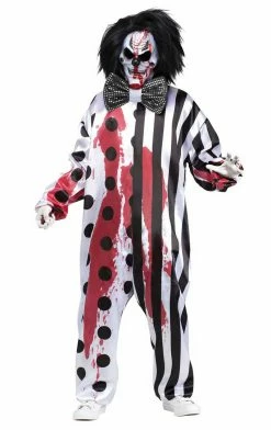 Palmer All Themes Adult Bleeding Killer Clown Costume