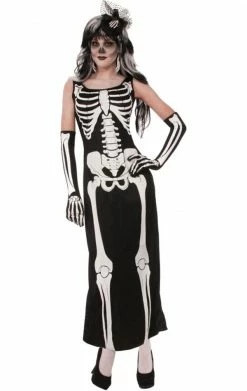 Morris Costumes All Themes Adult Skeleton Bone Dress