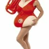 Smiffys All Themes Baywatch Padded Swimming Costume