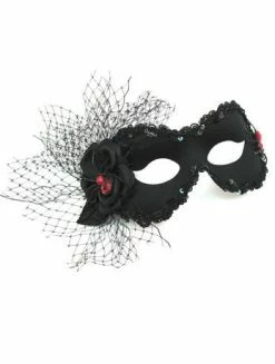 Generic Black Masquerade Facepiece Masquerade Ball