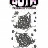 Tinsley Transfers Black Roses Gothic Tattoo