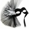 Generic Black & White Masquerade Facepiece