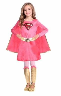 Generic Kids Costumes Childrens Pink Supergirl Costume
