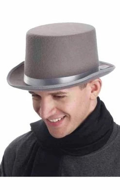 Forum Novelties All Themes Ghost Grey Top Hat
