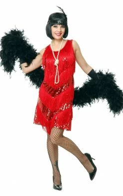 Dreamgirl Jazzy Red Flapper Dress Costume