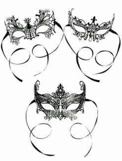 Generic Lace Black Mask Masquerade Ball