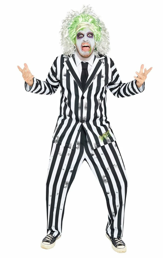 Generic Mens Beetlejuice Costume 4 Generic Mens Beetlejuice Costume