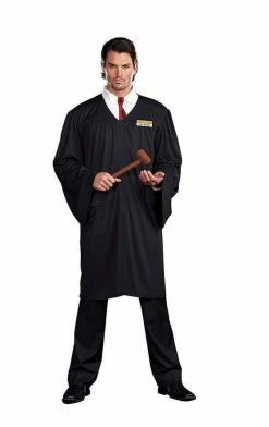 Generic Mens Black Verdict Gown Costume