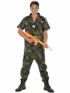 Generic Mens Camouflage Costume Army
