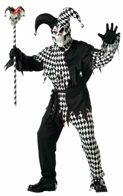California Costumes Mens Evil Jester Halloween Costume All Themes