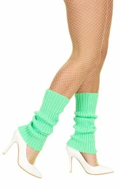 Generic Neon Green Leg Warmers Disco