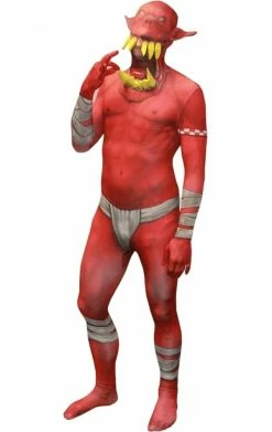 Body Republic Orc Jaw Dropper Red Morphsuit All Themes