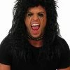 Generic Music, Rock & Pop Rockstar Long Black Wig Accessory