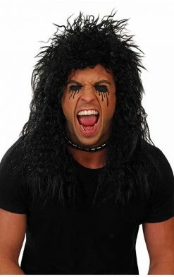 Generic Music, Rock & Pop Rockstar Long Black Wig Accessory