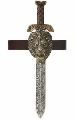 California Costumes All Themes Roman Sword With Gold Lion Sheath