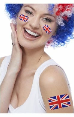 Generic Unisex Union Jack Body Tattoo Around The World