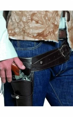 Smiffys Western Wandering Gunman Belt And Holster All Themes