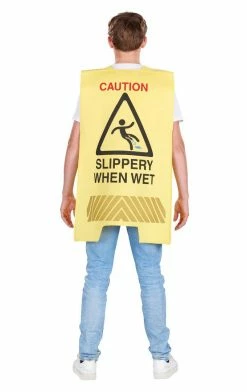 Generic Wet Floor Sign Costume Adult Costumes