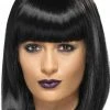 Smiffys All Themes Womens Black Diva Wig
