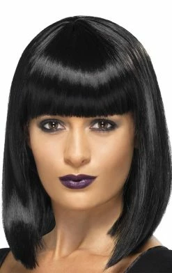 Smiffys All Themes Womens Black Diva Wig
