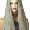 Palmer Womens Long Grey Halloween Wig