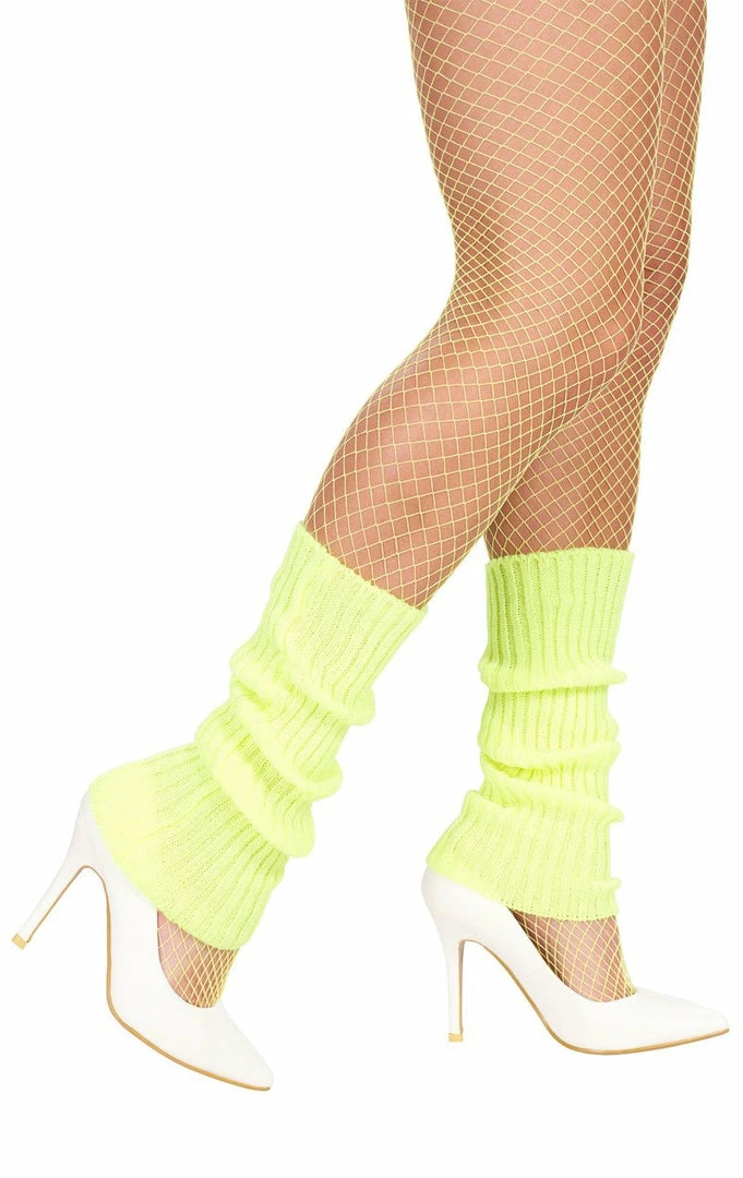 Generic 1990s Yellow Neon Leg Warmers 3 Generic 1990s Yellow Neon Leg Warmers